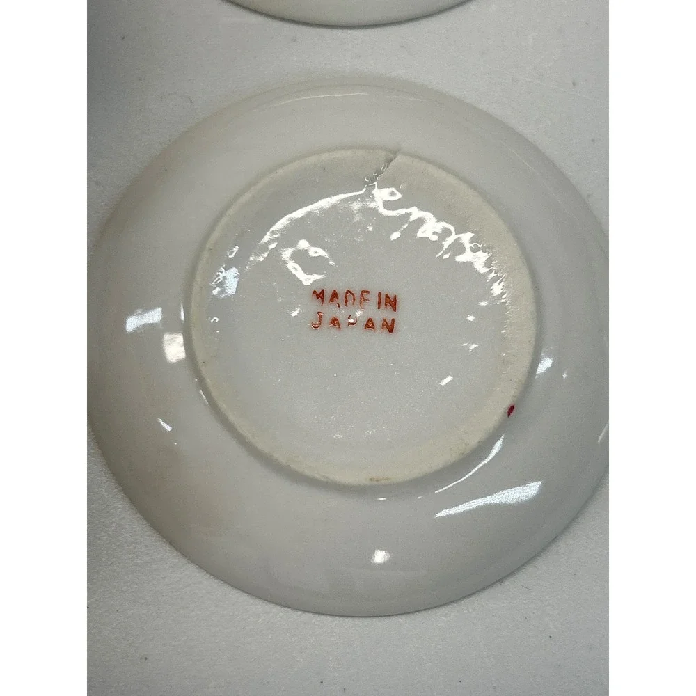 Vintage Miniature China Tea Set White Boy Girl Made in Japan 10pc Set